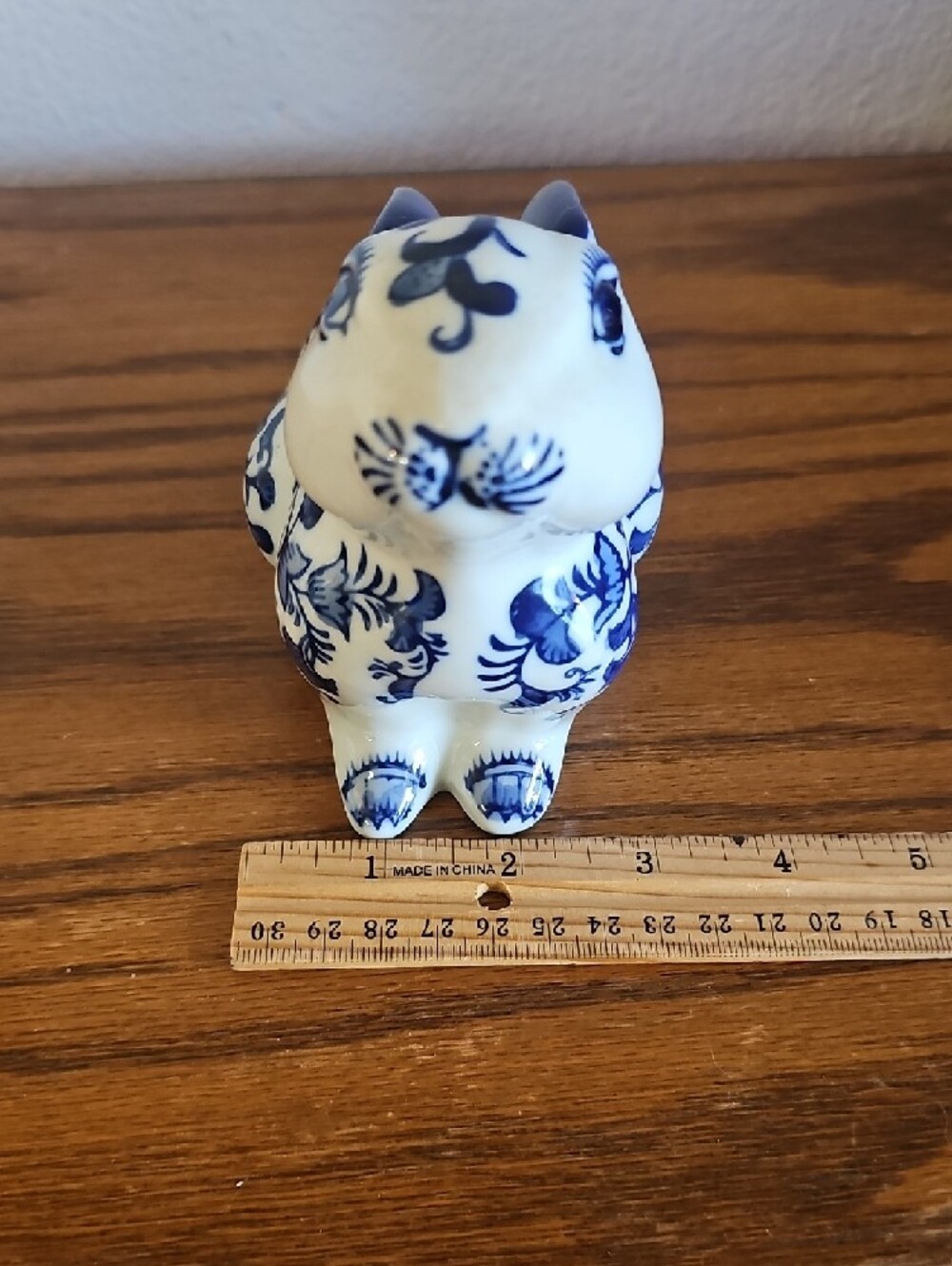 Blue and White Decorative Ceramic Bunny Tote 3 - Picture 8 of 8